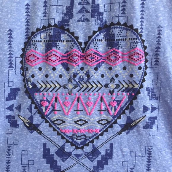 Crossback tank top with heart on front - Picture 3 of 3